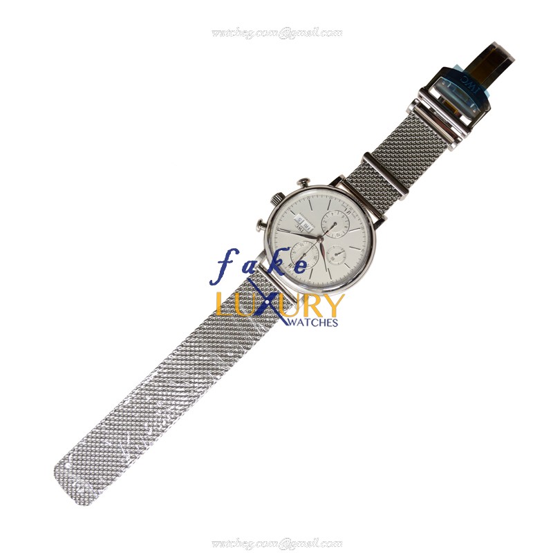 IWC Portofino IW391015 Automatic Stainless Steel Silver Dial Replica Watch - Image 2