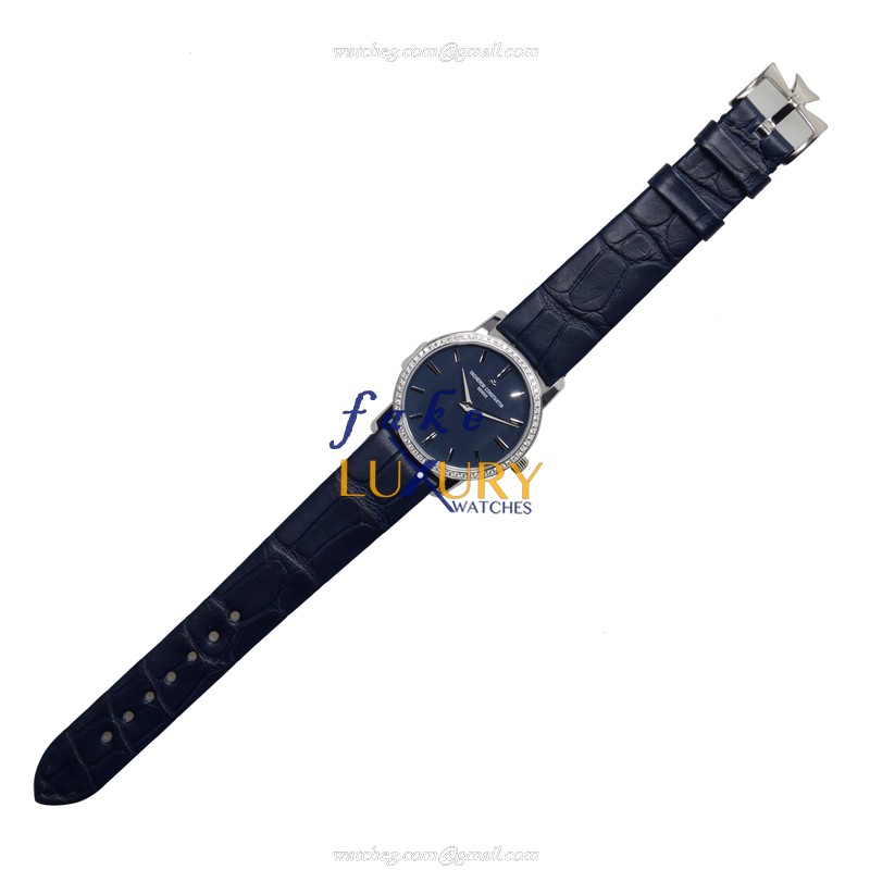 Vacheron Constantin 25558/000G-9758 Traditionnelle Replica Watch Quartz 18kt White Gold Diamond - Image 2