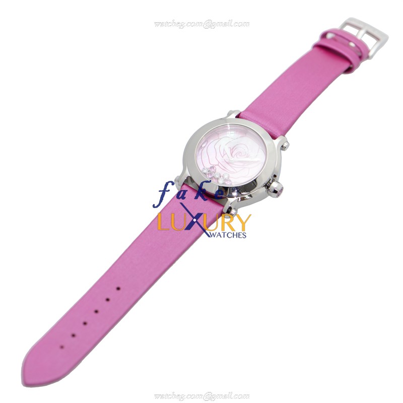 Chopard 278475-3029 Happy Sport Quartz - Pink Dial - Mother of Pearl - 36mm Steel Case Replica Watch - Image 2