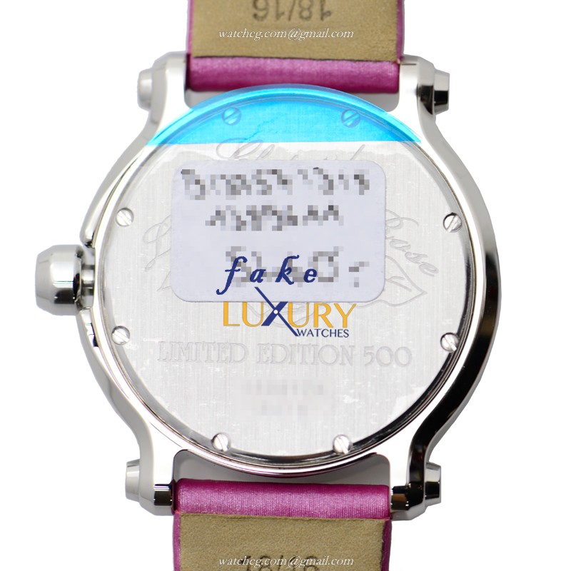Chopard 278475-3029 Happy Sport Quartz - Pink Dial - Mother of Pearl - 36mm Steel Case Replica Watch - Image 3