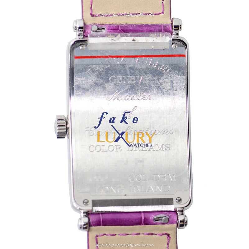 Franck Muller 1000 SC COL DRM AC DIA Replica Watch, Automatic Movement, Silver Dial, Purple - Image 3