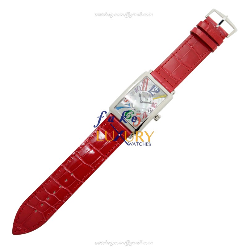 Franck Muller 1002 QZ COL DRM MOP AC Long Island Quartz Steel Silver Dial Replica Watch - Image 2