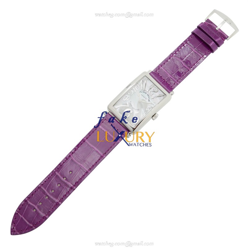 Franck Muller 1002 QZ REL MOP AC Replica Watch, Quartz, Silver Mother of Pearl Dial, Steel Case - Image 2