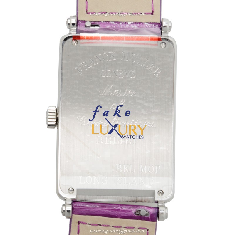 Franck Muller 1002 QZ REL MOP AC Replica Watch, Quartz, Silver Mother of Pearl Dial, Steel Case - Image 3
