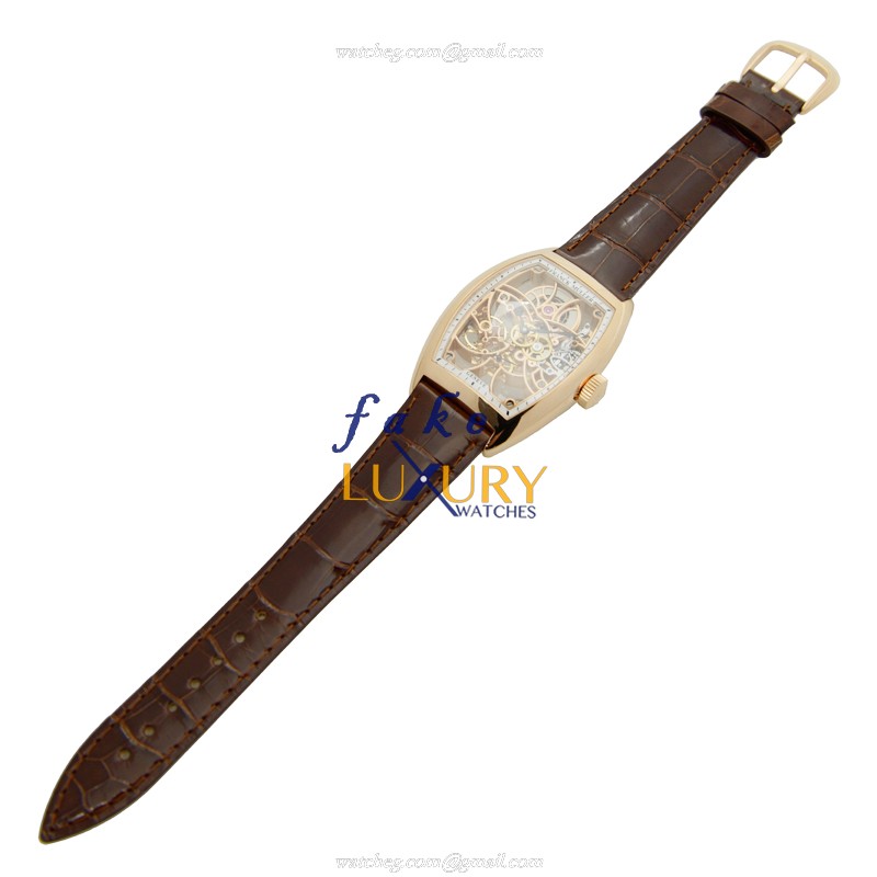 Franck Muller 7880 B S6 SQT 5N Geneve Manual Wind 18kt Rose Gold Replica Watch - Image 2