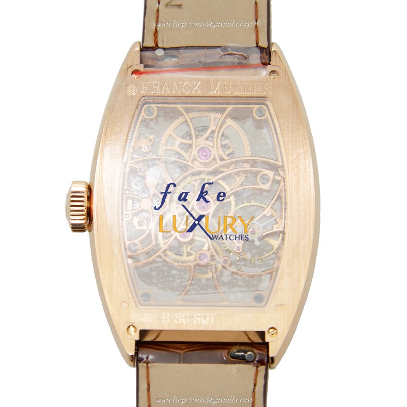 Franck Muller 7880 B S6 SQT 5N Geneve Manual Wind 18kt Rose Gold Replica Watch - Image 3
