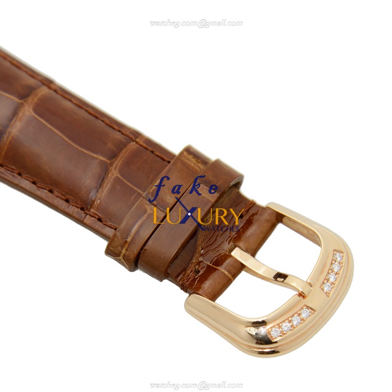 8880 B S6 SQT D 5N - Franck Muller GENEVE Replica Watch Quartz Rose Gold Diamonds Transparent Skull - Image 4