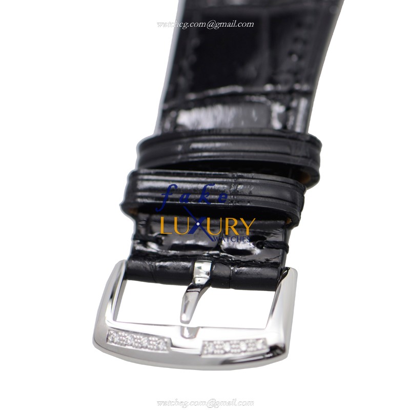 Franck Muller 6002 M B QZ R D 1R AC Replica Watch, Quartz Movement, Silver Dial, Steel & Diamonds - Image 4