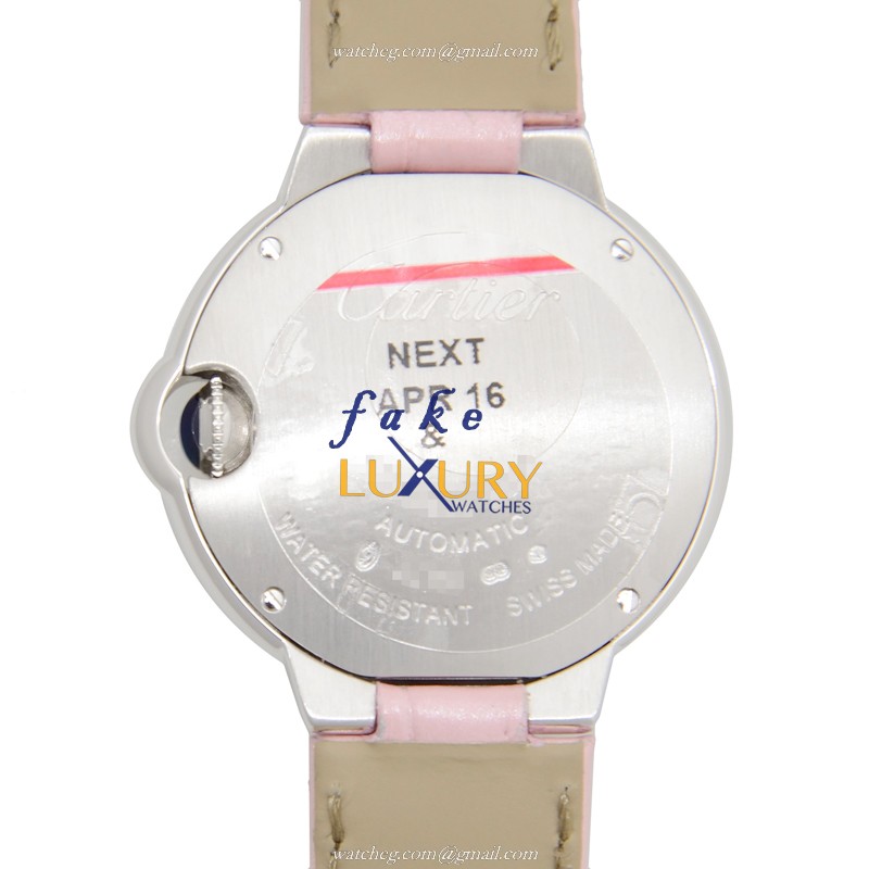 Cartier WE902067 BALLON BLEU Automatic 18kt White Gold Diamond Replica Watch Silver Dial 1:1 Clone - Image 3