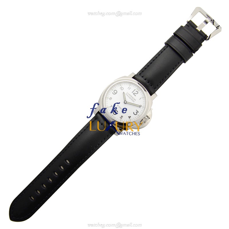 Panerai PAM00561 LUMINOR Manual Wind SS White Dial Replica Watch - Image 2