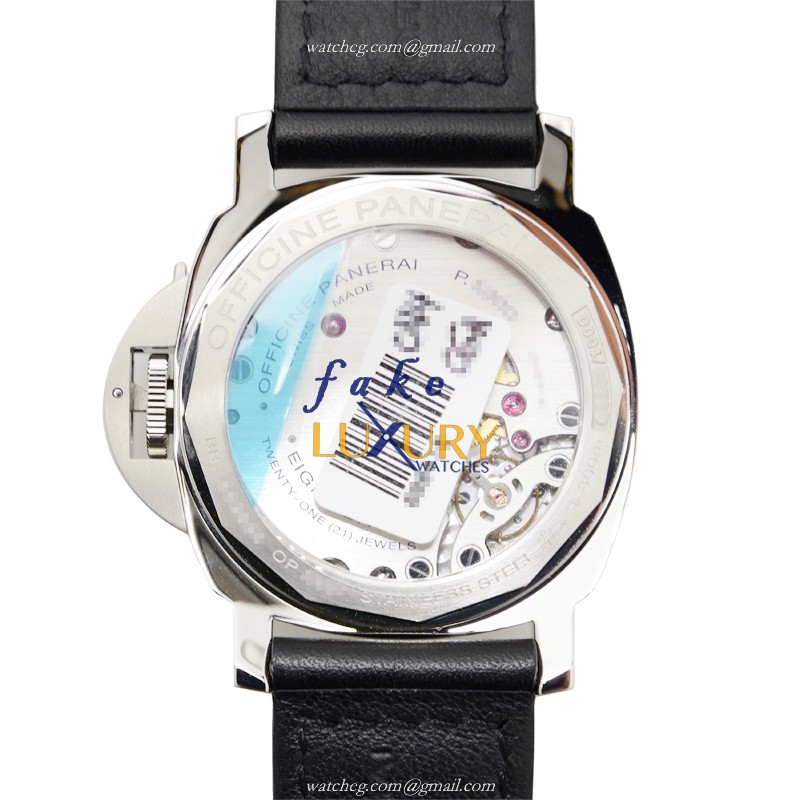 Panerai PAM00561 LUMINOR Manual Wind SS White Dial Replica Watch - Image 3