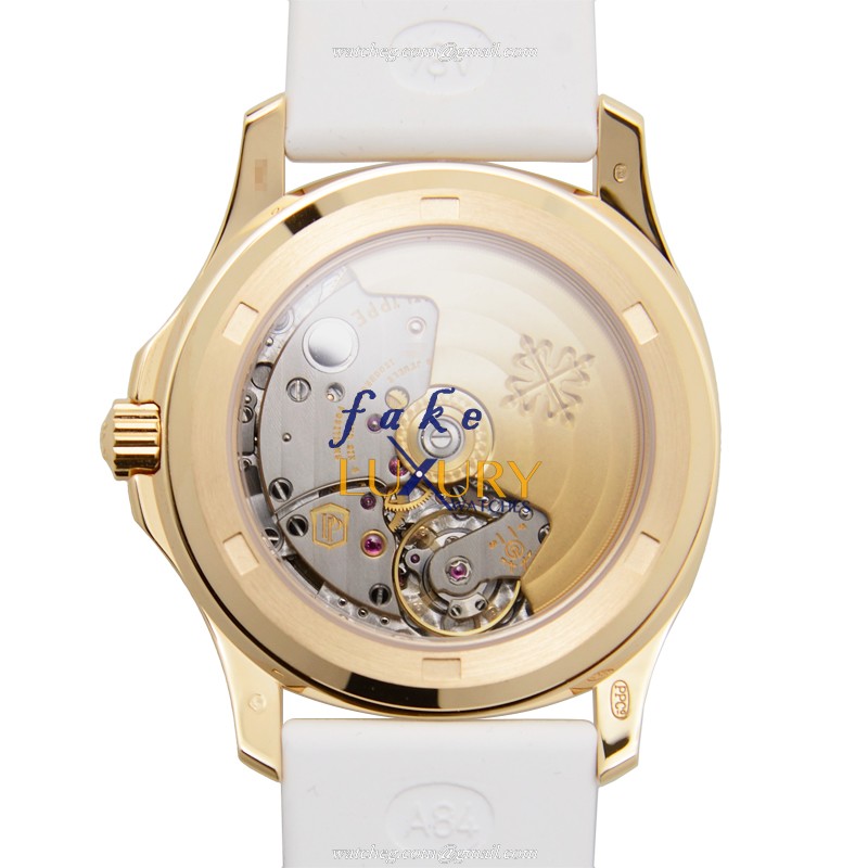 Patek Philippe 5068R-010 Aquanaut Automatic 18kt Rose Gold White Dial Replica Watch - Image 3