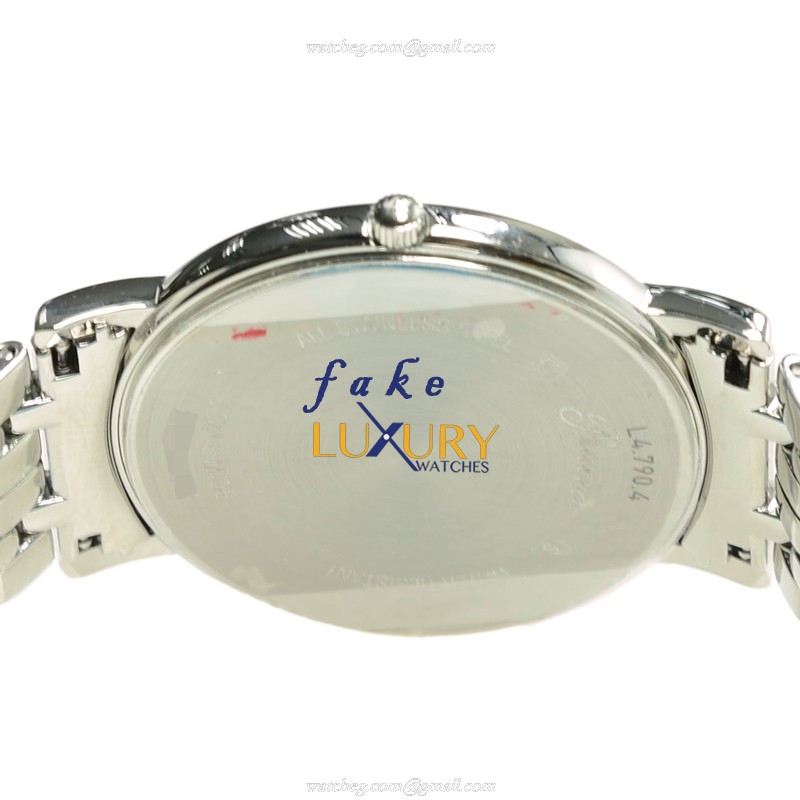 Longines L4.790.4.12.6 PRESENCE Quartz Steel White Dial Silver Strap Replica Watch - Image 4