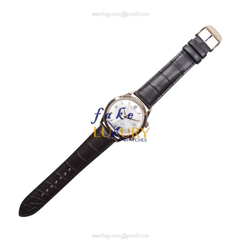 - Q1412530 - Jaeger-Lecoultre MASTER ULTRA THIN Auto 18kt Rose Gold Replica Watch - Silver Dial - Image 2