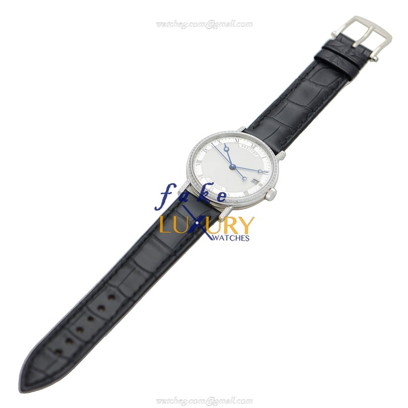 Breguet 9068BB/12/976/DD00 Replica Watch, Automatic Movement, Silver Dial, 18kt White Gold & - Image 2