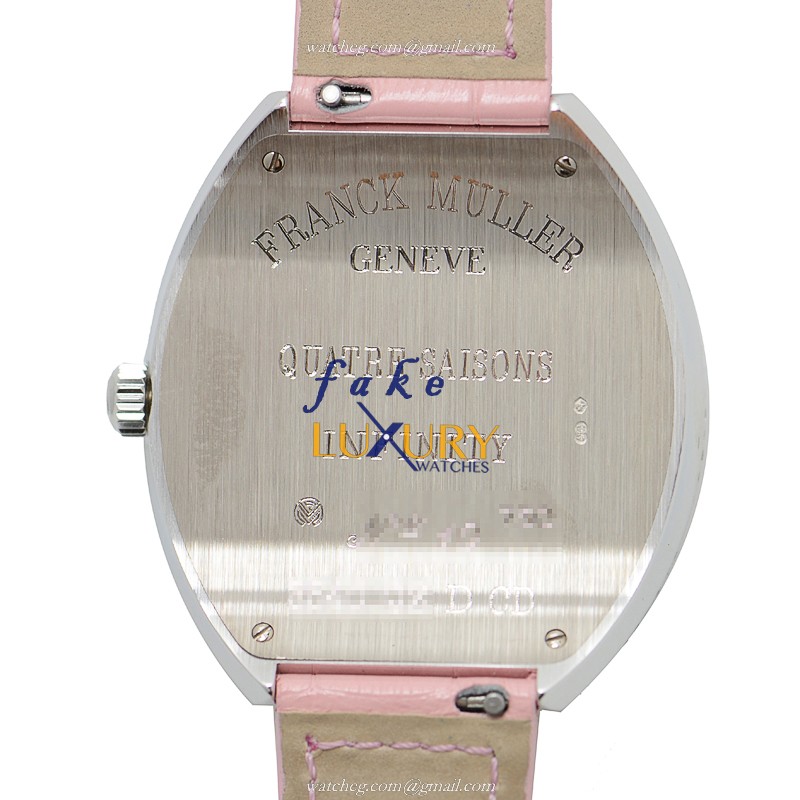 Franck Muller 3540 QZ QTR SAI D CD OG Replica Watch, Quartz, Pink Alligator Strap, 40mm - Image 3