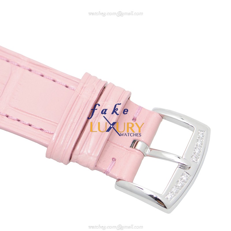 Franck Muller 3540 QZ QTR SAI D CD OG Replica Watch, Quartz, Pink Alligator Strap, 40mm - Image 4