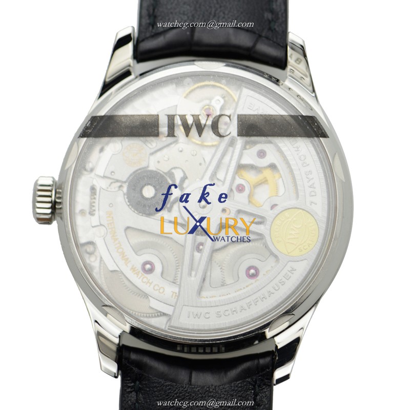 IWC Portuguese IW500705 Automatic Silver Dial Stainless Steel Replica Watch - Image 3