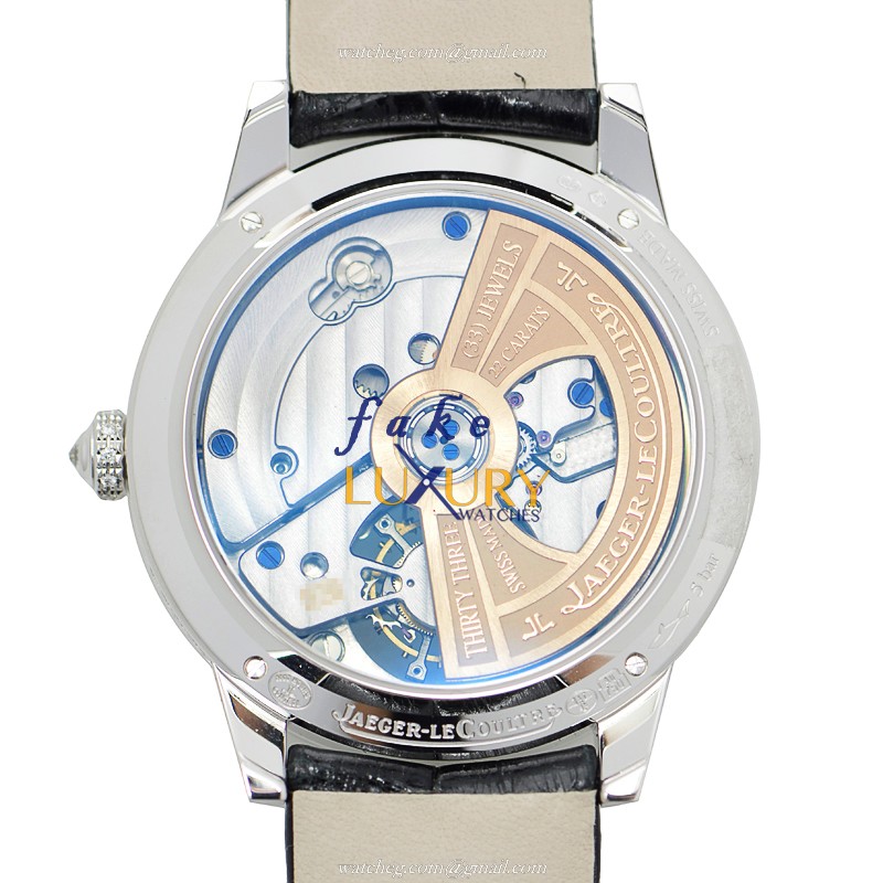 -REPLICA Q3413408 JAEGER-LECOUTRE RENDEZ VOUS Automatic White Mother of Pearl Black Alligator - Image 3