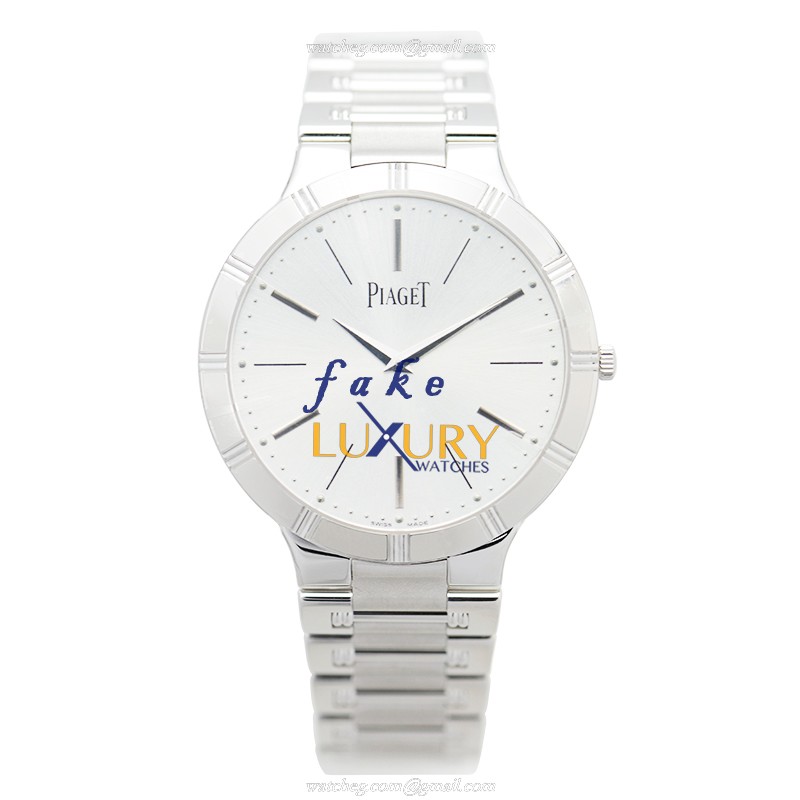 Piaget G0A31035 Dancer Manual Wind 18kt White Gold Silver Dial Replica Watch - Image 2