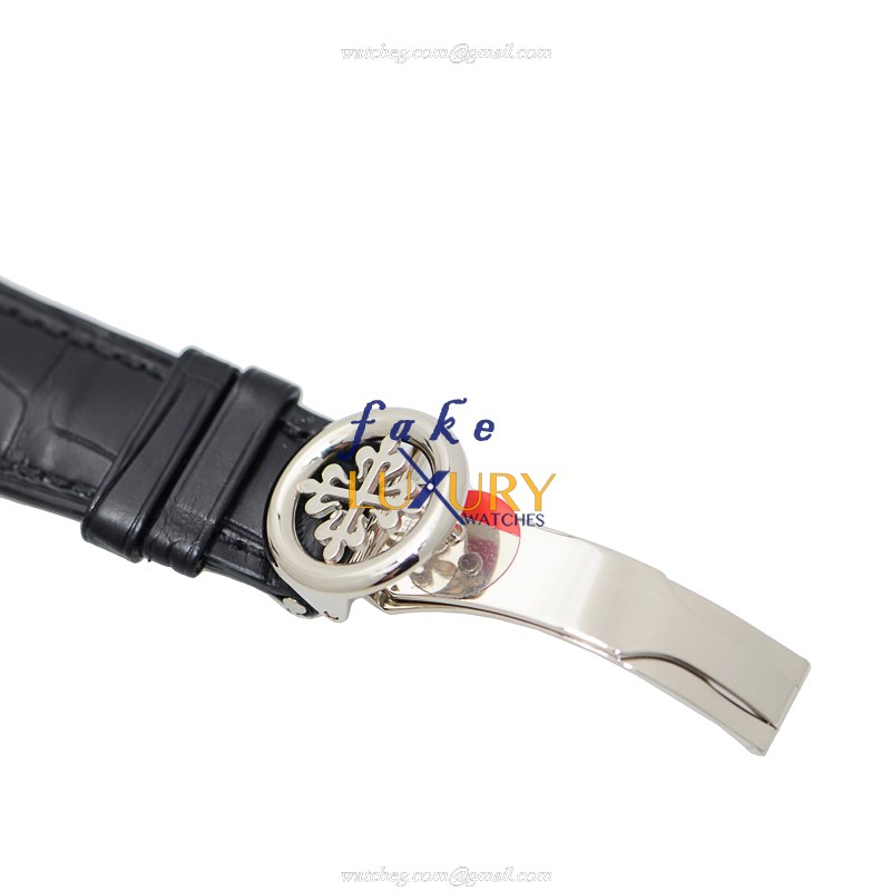 Patek Philippe 5270G-013 Grand Complications Manual Wind 18kt White Gold Silver Dial Replica Watch - Image 4