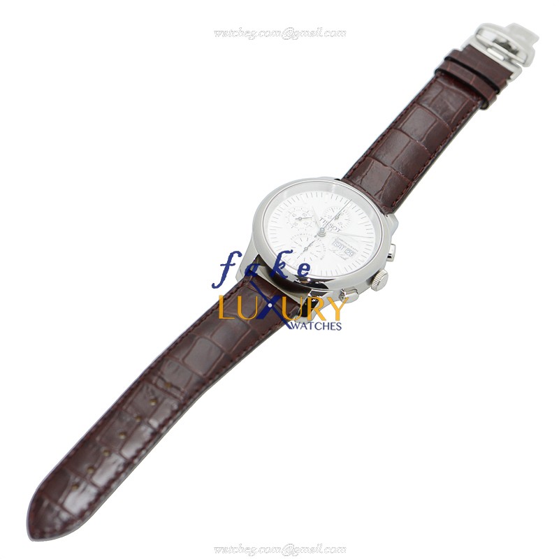 Tissot T-CLASSIC T41.1.317.31 Automatic Silvery White Dial Stainless Steel Replica Watch - Image 2