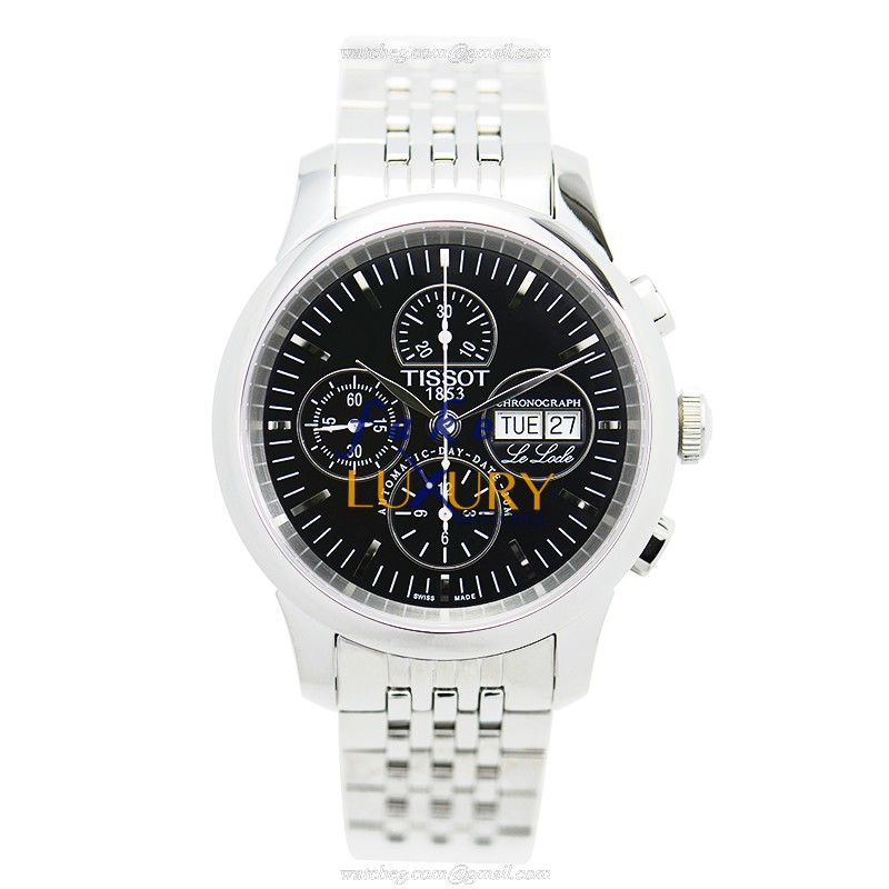T41.1.387.51 - Tissot Le Locle Replica Watch - Automatic - Black Dial Silver Strap - Image 2