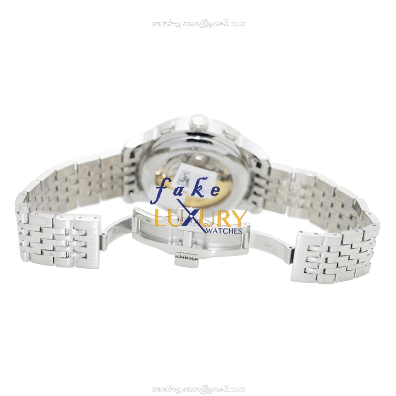 T41.1.387.51 - Tissot Le Locle Replica Watch - Automatic - Black Dial Silver Strap - Image 5