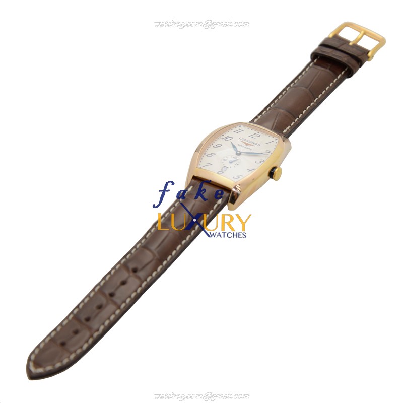 Longines L2.642.8.73.2 Evidenza Replica Watch, 18kt Rose Gold, Automatic, Silver Dial - Image 2
