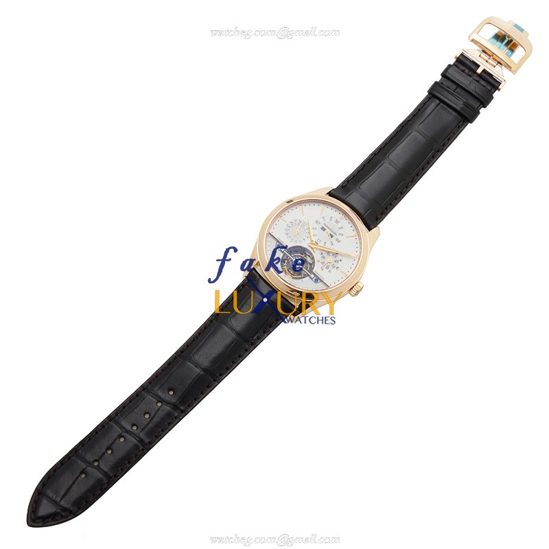 Jaeger-Lecoultre Q500242A MASTER ULTRA THIN Automatic Replica Watch - 42mm Silver Dial - Alligator - Image 2