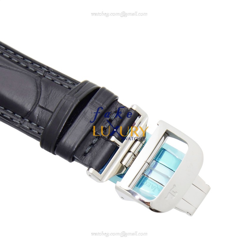 Jaeger-Lecoultre Q1758421 MASTER Ultra Thin Automatic Stainless Steel Black Dial Replica Watch - Image 4