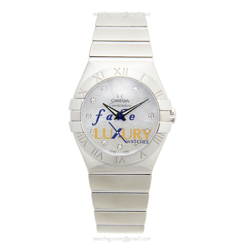 Omega 123.10.27.60.55.004 Constellation Quartz Steel Dial Replica Watch - Image 2