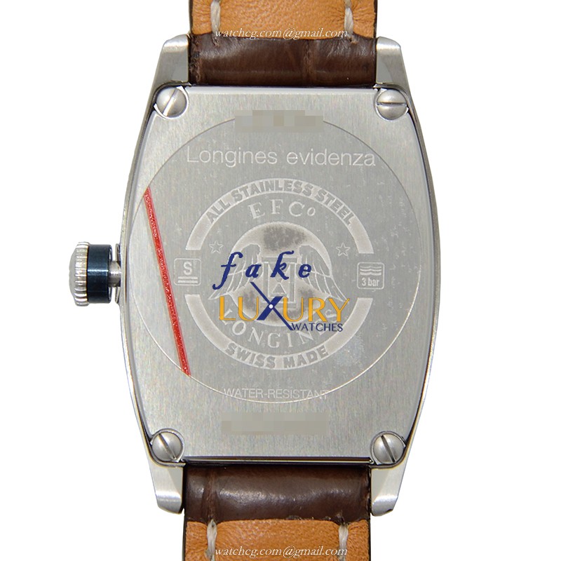 Longines L2.142.4.73.2 Replica Watch, Automatic, Silvery White Dial, Steel Case, Alligator Strap - Image 3