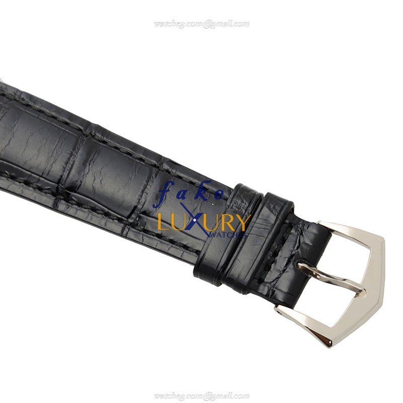 Patek Philippe 5127G-001 Calatrava Automatic 18kt White Gold Black Alligator Replica Watch - Image 4
