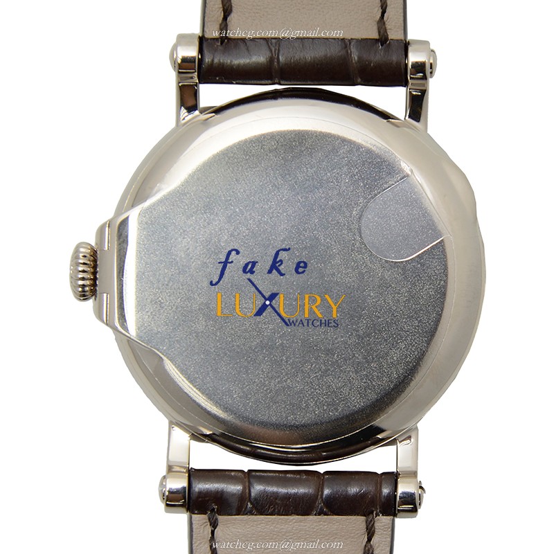 Patek Philippe 5159G-001 Replica Watch - Automatic - 18kt White Gold - White Dial - Alligator Strap - Image 3