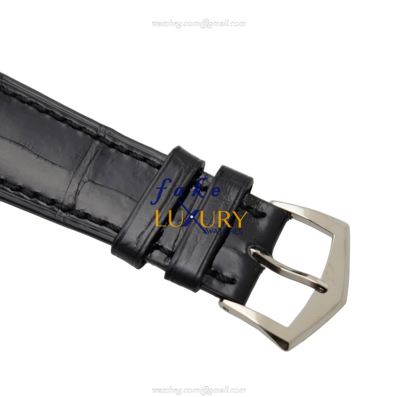 Patek Philippe 5296G-010 Calatrava Automatic 18kt White Gold Alligator Replica Watch - Image 4