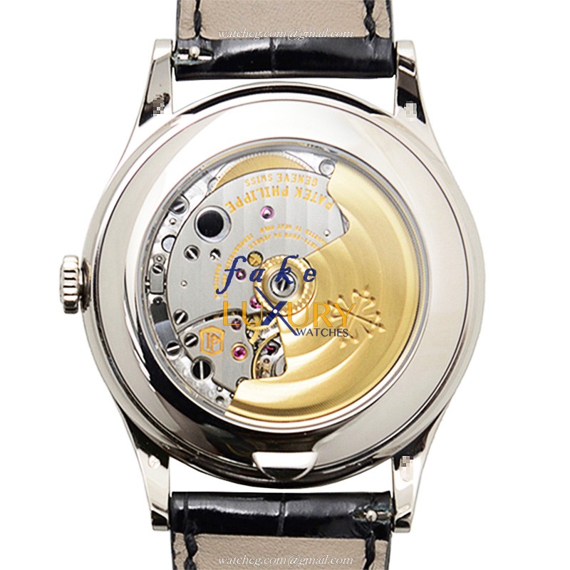 Patek Philippe 5396G-011 Replica Watch, White Dial, Automatic, 18kt White Gold, Alligator Strap - Image 3