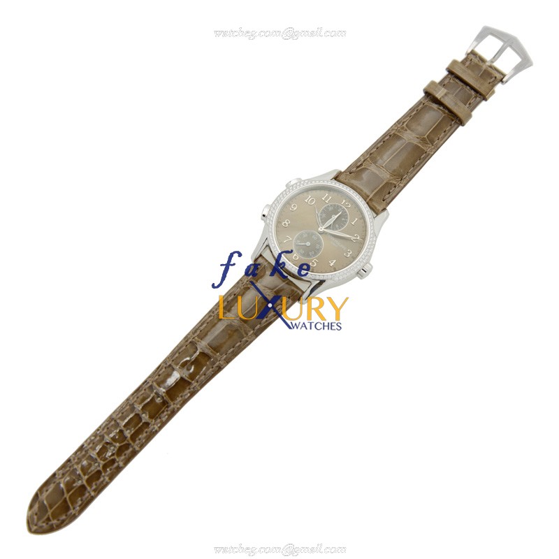 Patek Philippe 7134G-001 Replica Watch, Manual Wind, Brown Dial, 18kt White Gold & Diamond, 35mm - Image 2