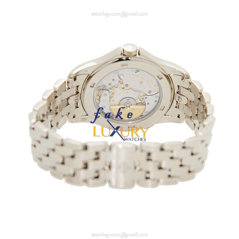 5130-1G-010 - Patek Philippe Replica Watch COMPLICATIONS Automatic Silver Dial 18kt White Gold - Image 4
