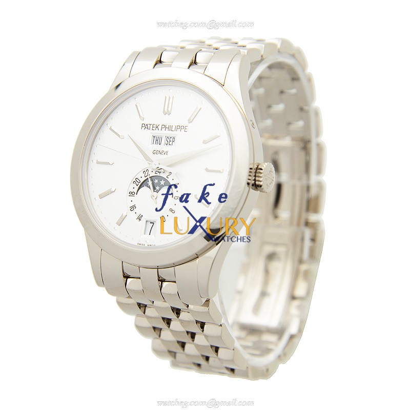 Patek Philippe 5396/1G-010 Replica Watch, Automatic Movement, Silver Dial, White Gold Case - Image 3