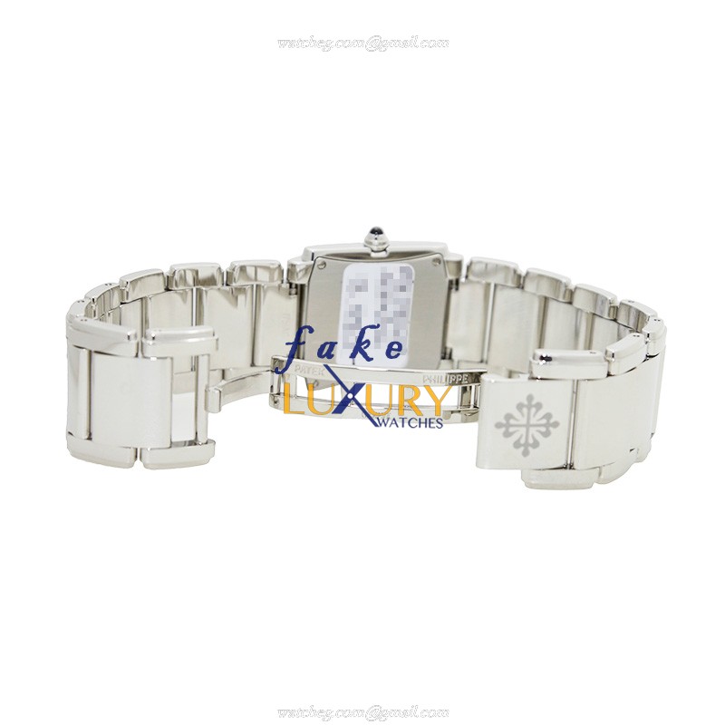Patek Philippe 4910/10A-012 Twenty-4 Replica Watch, Blue Dial, Stainless Steel & Diamonds Case - Image 5