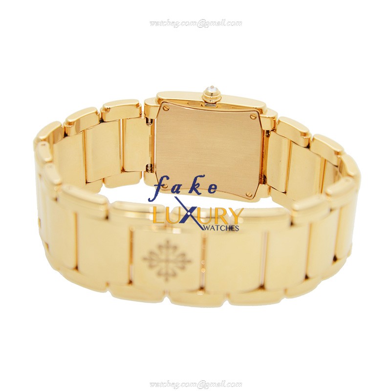 Patek Philippe 4910/11R-011 Twenty-4 Replica Watch - Quartz - 18kt Rose Gold Case - Silver Dial - Image 4