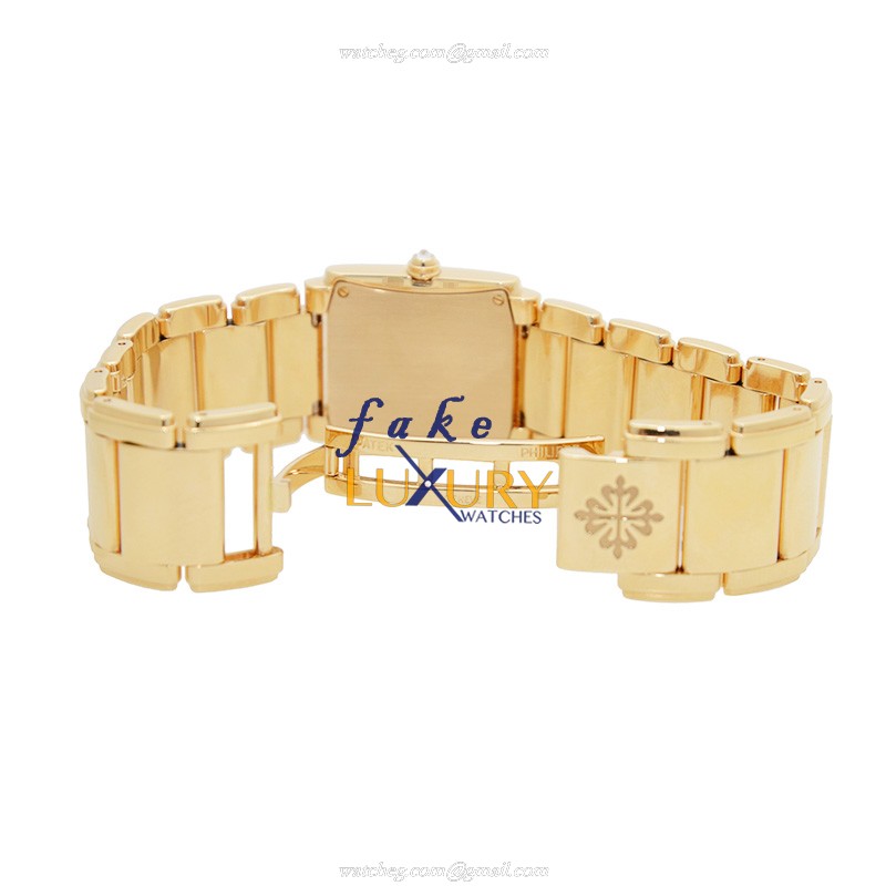Patek Philippe 4910/11R-011 Twenty-4 Replica Watch - Quartz - 18kt Rose Gold Case - Silver Dial - Image 5
