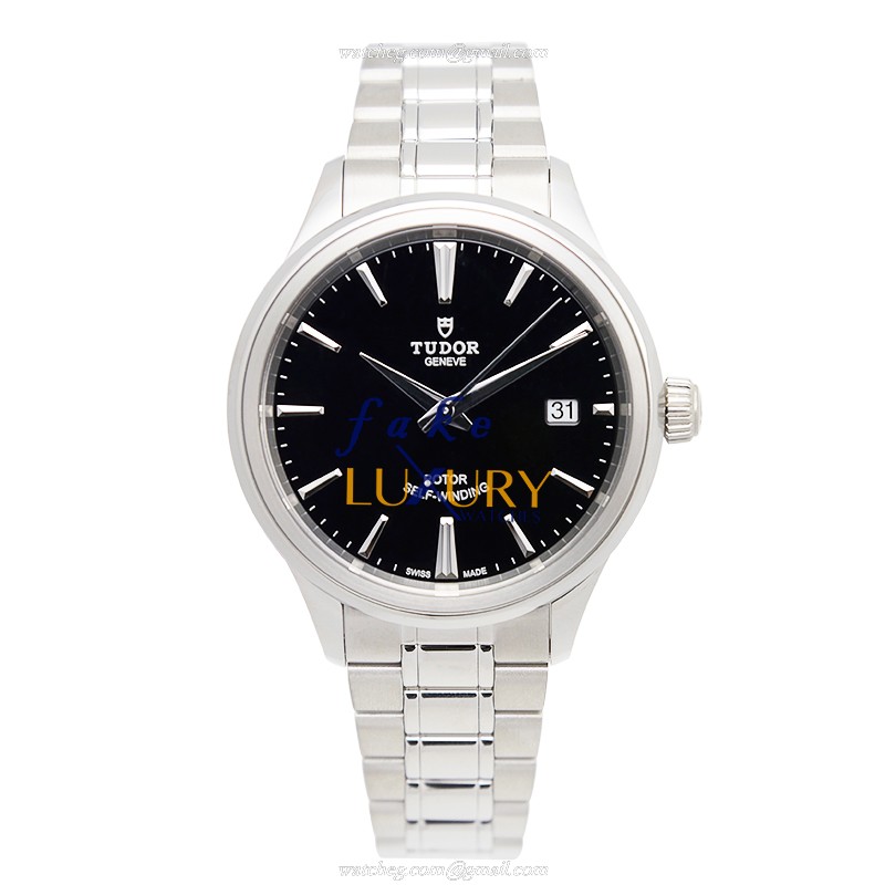 Tudor 12500-65050-BK Replica Watch, Automatic Movement, Stainless Steel Case, Black Dial, Silver - Image 2