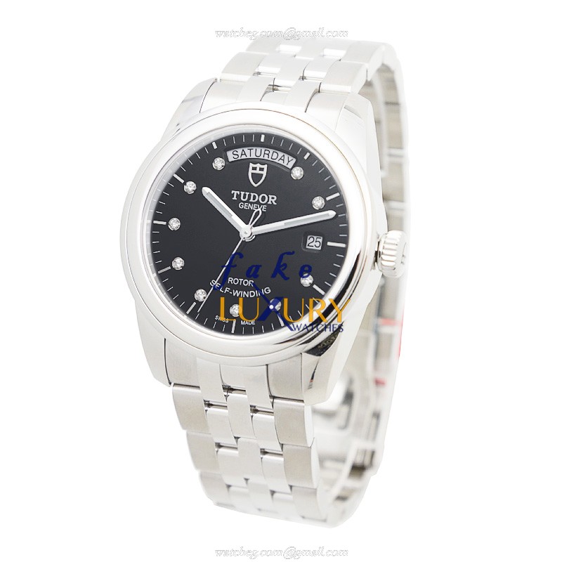 -56000-68060-10DI-BK Tudor GLAMOUR DATE Automatic Replica Watch - Stainless Steel - Black Dial - Image 3