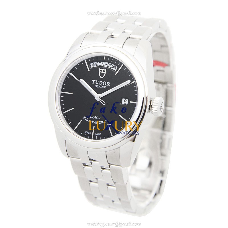 Tudor GLAMOUR DATE 56000-68060-BK Automatic Black Dial Stainless Steel Replica Watch - Model Number - Image 3