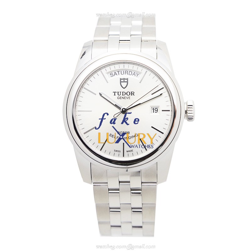 -56000-68060-SV - Tudor GLAMOUR DATE Replica Watch - Automatic - Silver Dial - Image 2