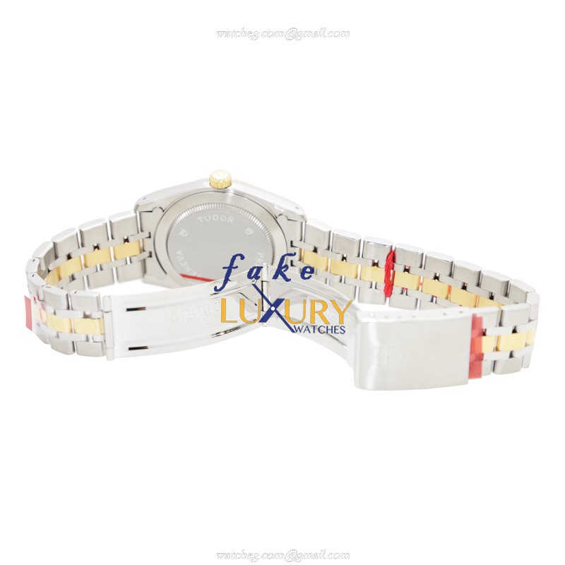 Tudor 74033-62473-10DI-SVCL Replica Watch, Auto Movement, 18kt Gold & Steel Case, Silver Dial & - Image 5