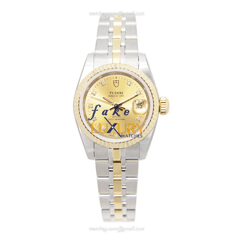 Tudor 92413-62433-10DI-CH - Replica Watch - Automatic - 18kt Gold & Steel Case - Tudor Princess - Image 2