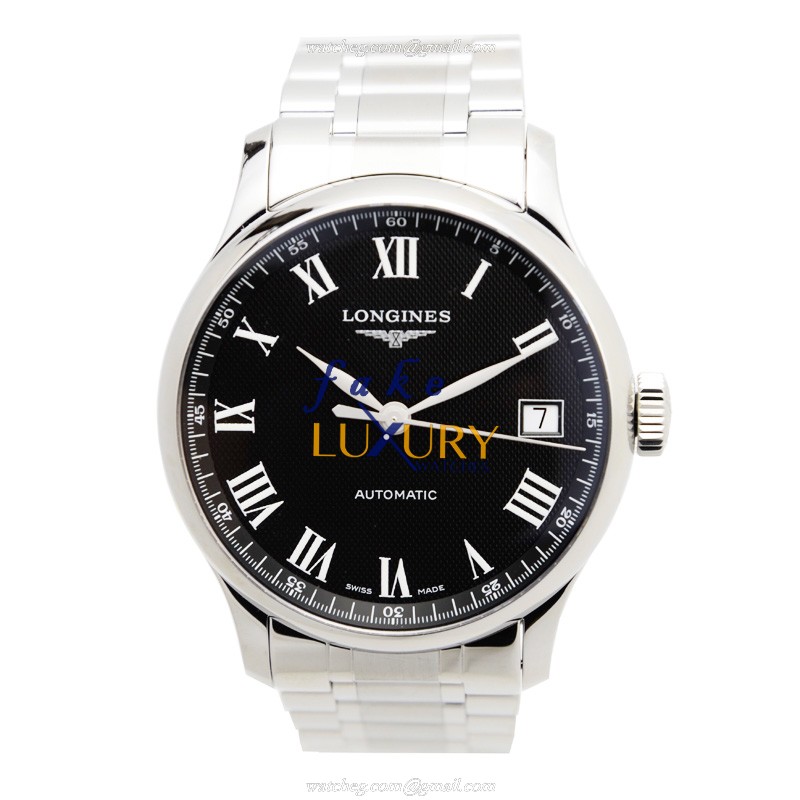 Longines Master L2.689.4.51.6 - Replica Watch - Automatic - Stainless Steel - Black Dial - 47.5mm - Image 2